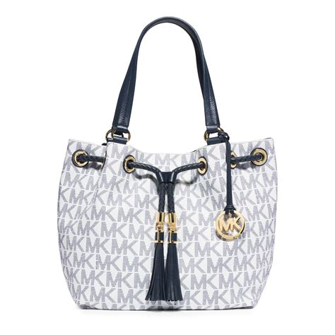 white and blue michael kors purse|michael kors outlet blue purse.